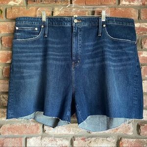 Madewell High Rise Curvy Denim Cut Off Shorts